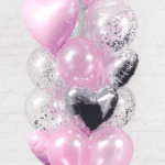 серебро и розовые